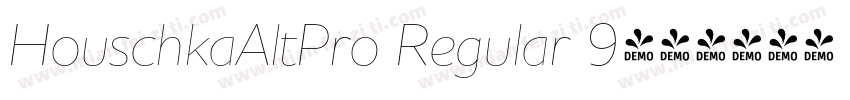 HouschkaAltPro Regular 9字体转换